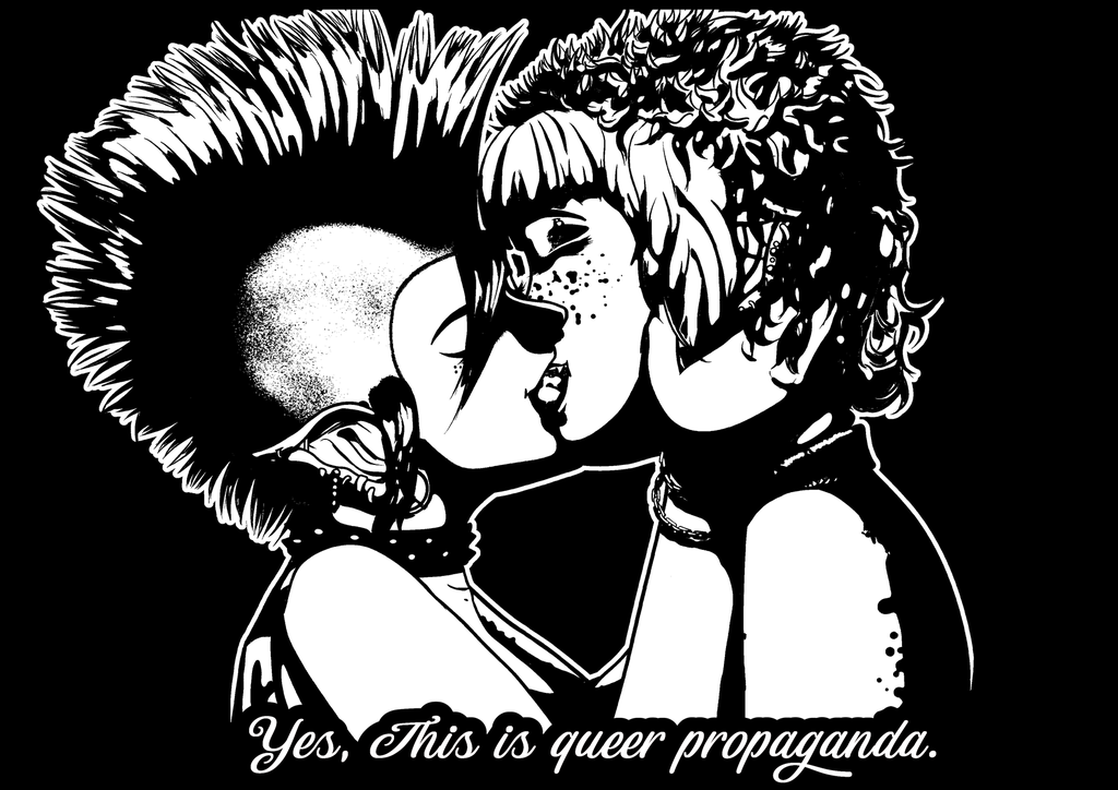 Pochoir Yes, this is queer propaganda